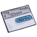 Metal Barack Obama I miss you Hard enamel lapel safety pin Badge 3C