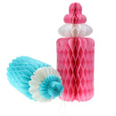 Baby Shower Birthday Decoration Lovely Honeycomb Baby Bottle Hanging DecorBX