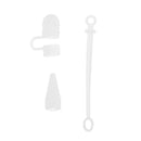 Anti-Lost Cap Holder + Nib Cover + Cable Tether For iPad Pro Pencil Clear