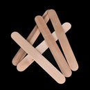 1Box 6 Inch Wood Tongues Depressors Large Wooden Waxing Spatula Wax Stick Cra Gw