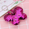 Butterfly Keychain Glitter Sequins Key Ring Women Car Bag Pendant (Purple) A