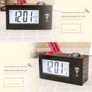 Lcd Screen Digital Led Projection Alarm Clock Calendar Temperature Humidity