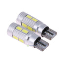 2x T10 194 W5W Canbus LED 5630 10SMD Car Side White Light Bulb Auto parking Lamp