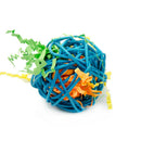 10pcs Parrot Rattan Ball Pet Bird Toys Chewing Ball Birdcage Hanging Decor