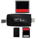 USB 3.0 All in1 Flash Memory Card Reader Adapter for  TF CF ES
