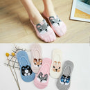 Women Cute Doggy Antiskid Socks Super Addorable Shallow Mouth Invisible Soc