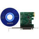 IEEE 1284 DB25 25 Pin Parallel Port PCI-E PCI Express Card Adapter for PC