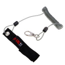 Elastic Steel Wire Fishing Coiled Lanyard Retractable Rope Tether Net Holder