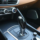 New!! Carbon Fiber Style Abs Plastic Gear Shift Head Cover Trim For Alfa Ro B1S8