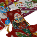 12Pcs Christmas Mini Greeting Cards DIY Blessing Christmas Tree Hanging Ornam â„–[