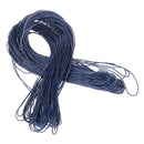 45 meters Waxed Cotton Cord Lacing - Blue F5R2