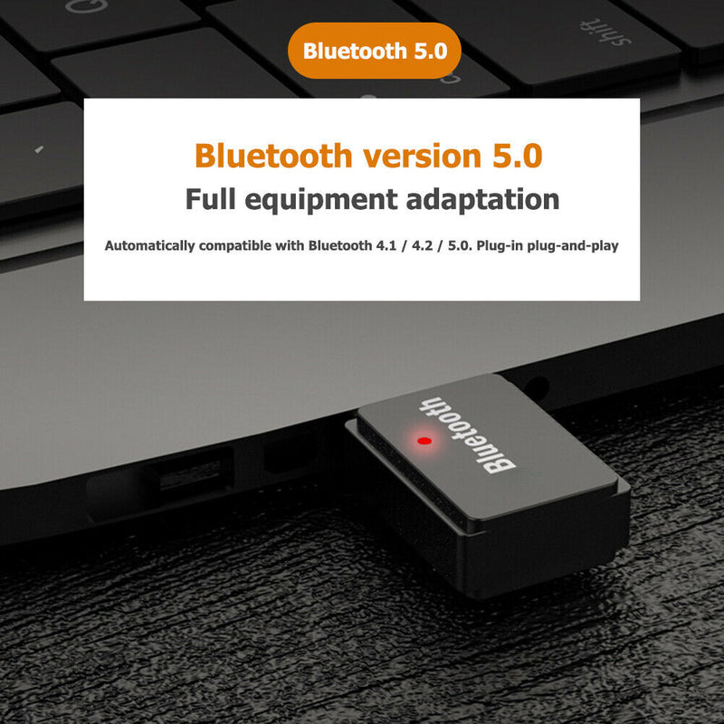 PC-T7 USB Bluetooth 5.0 Audio Transmitter Wireless Music Adapter for PC Computer
