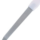 Dual sided stainless steel metal nail art file buffer manicure pedicure tool M&