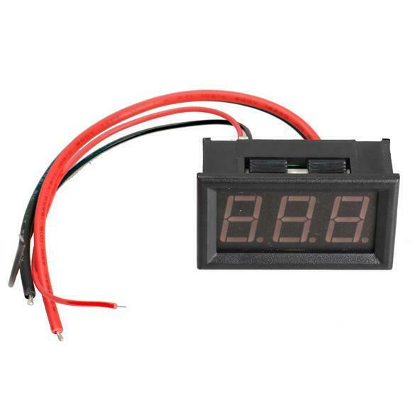 Digital DC Ammeter 10A Green LED Panel Amp Meter Digital Electricity Meter A