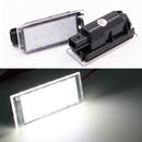 1X(2Pcs Car LED Number License Plate Light For Renault Megane 2 Clio Laguna