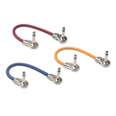6.35mm Mono Male to Male Right Angle Guitar Pedal Cable (1pc Multicolor)