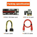 Ver009S Pci Express Riser Card M2 1X 16X Dual 6Pin 4Pin Power Pci-E Exte Ca