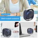 USB Mini Desk Fan 3 Speed Rechargeable Quiet Home Office Portable Table Fan