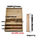 Rolling Tray Wood Box W/ Magnetically Sealed Stash Box 8.07x5.12x2.36inch