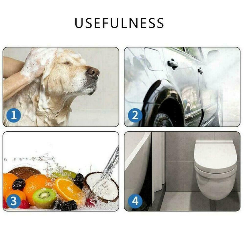 1* Toilet Handheld Bidet Faucet Sprayer High Pressure Head Nozzle Shower U7A6