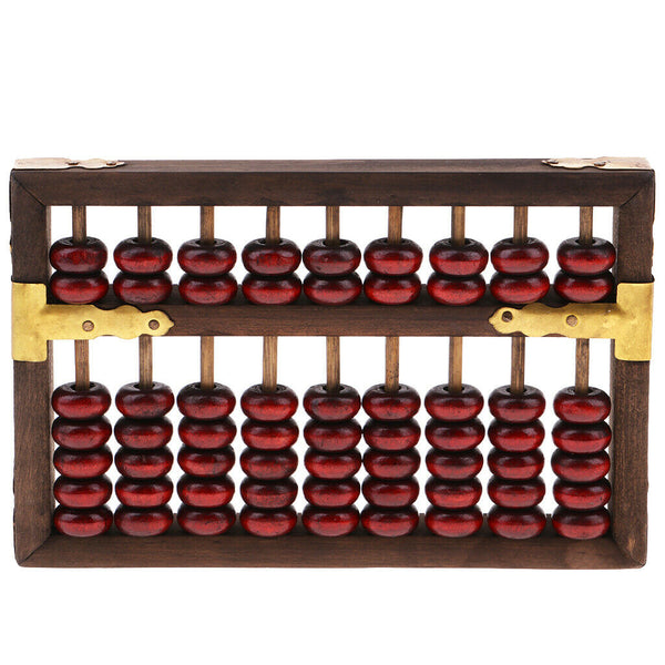 Chinese Wooden Abacus Arithmetic Calculating Tool Chinese Traditional Computing