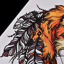 Waterproof Fox Dreamcatcher Temporary Tattoo Large Arm Body Art Tattoos Stick Kw