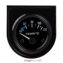 2 Inch DC12V Car Pointer Water Temperature Temp Gauge 40 - 120 Celsius Whit