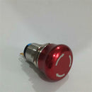 19mm Self Locking Emergency Stop Push Button AC 220V 5A 1NO 1NC Red