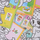 5pcs Magic Color Art Paper Coloring Cards Scraping Kids Drawing Toys M&E FT