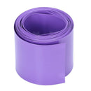 2M 43mm 27mm Dia PVC Heat Shrink Tubing Purple for 1 x 26650 Battery