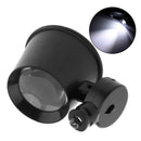 10X Maintenance Clock Jewelry Magnifier Lens Magnifying Glass with LED Lamp