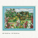 Village Villa Stamped Cross Stitch Kit DIY DIY Art Crafts & Sewing Needlepoints