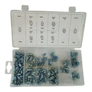 Box of 110 PCS Metric Grease Nipples Zerk Fittings M6 M8 M10 45/90 Degree Set
