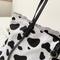 Milk Cow Print Women Shoulder Bags Ladies Large Capacity Handbag Daily Tote
