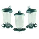 3-pack Outdoor Window Bird Feeder Food Dispenser Auto Feeding for Wild Birds