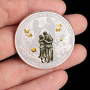 Marriage Commemorative Coin Collection Wedding Coin Butterfly Rose Love Coi@