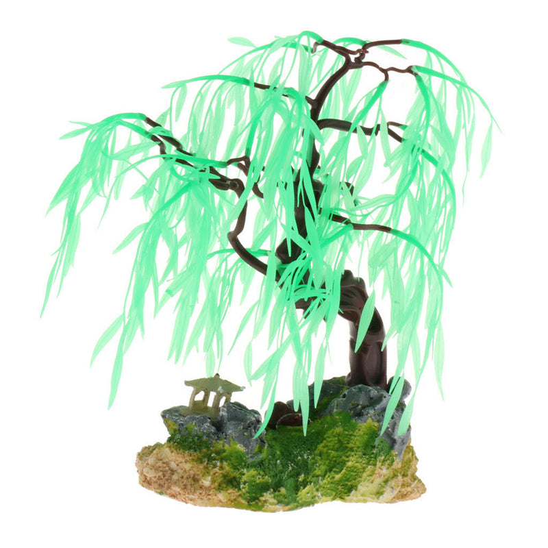 Simulation Artificial Willow Grass Fish Tank Plant Decor Aquarium Ornament