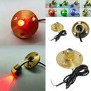 Red Led Boat Plug Light Garboard Brass Drain 50 mm Marine Underwater Fish