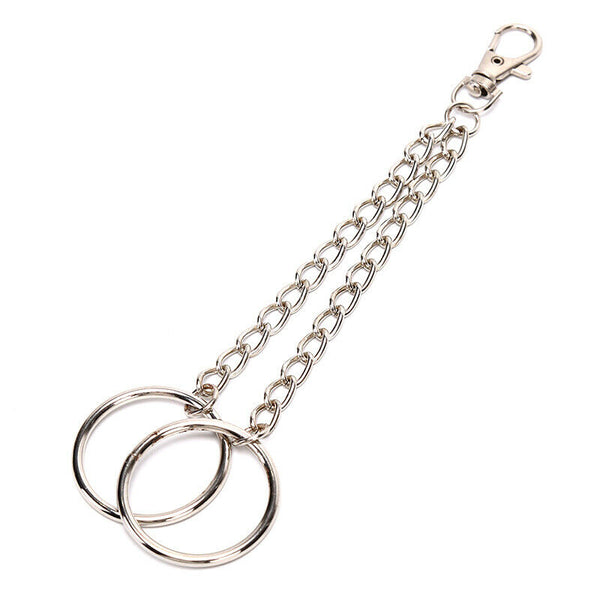 18cm Trousers Hipster Metal Hip Hop Jewelry Pants KeyChain Wallet Chain Belt  Bj