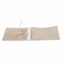24pcs Country Wedding Table Silverware Holder Natural Burlap Cutlery Pocket R9T4