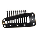 20pcs black 10 teeth snap the rubber back and cam wig clip