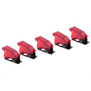 Plastic 12mm Toggle Switch Safety Cover Protector Cap Guard 5pcs Red M4W4