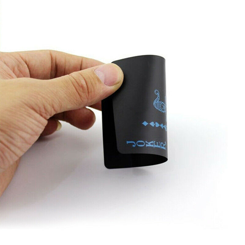Cool Black Plastic PVC Poker Waterproof Magic Playing Cards Table Game 54p KTP