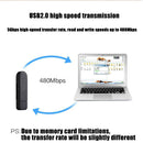 3 in 1 Type C+Micro USB+USB OTG Card Reader High-speed USB2.0 Memory Card Reader