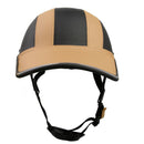 Safe Hard Bicycle Motorbike Helmet Visor Baseball Men Cap Hat Light Orange