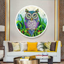 Owl DIY Diamond Painting Pink Tassels Special Shape Drill for Home Pendants