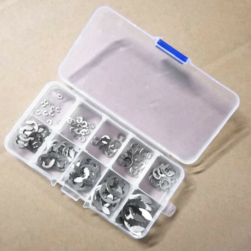 5X(120Pcs/Lot 304 Stainless Steel Stainless Steel E Clip Washer assortment H7G5)