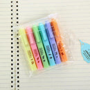 6pcs/Set Candy Color Highlighter Notebook Maker Pens Line Pen Marker Fluore C7H5