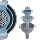4 IN 1 Multi-function Canning Funnel t Wide Mouth Plastic Filter Oil Funnel Nw