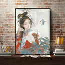 5D DIY Full Drill Diamond Painting Geisha Cross Stitch Mosaic Craft Kits